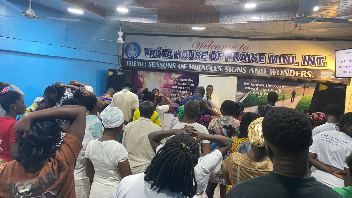 Stand in the Oil worship gathering