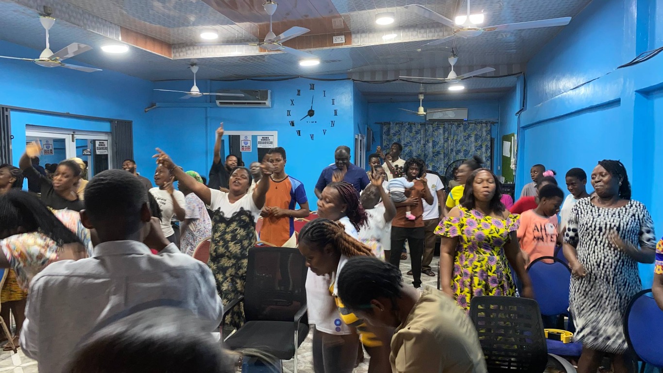 Pastor ministering in faith