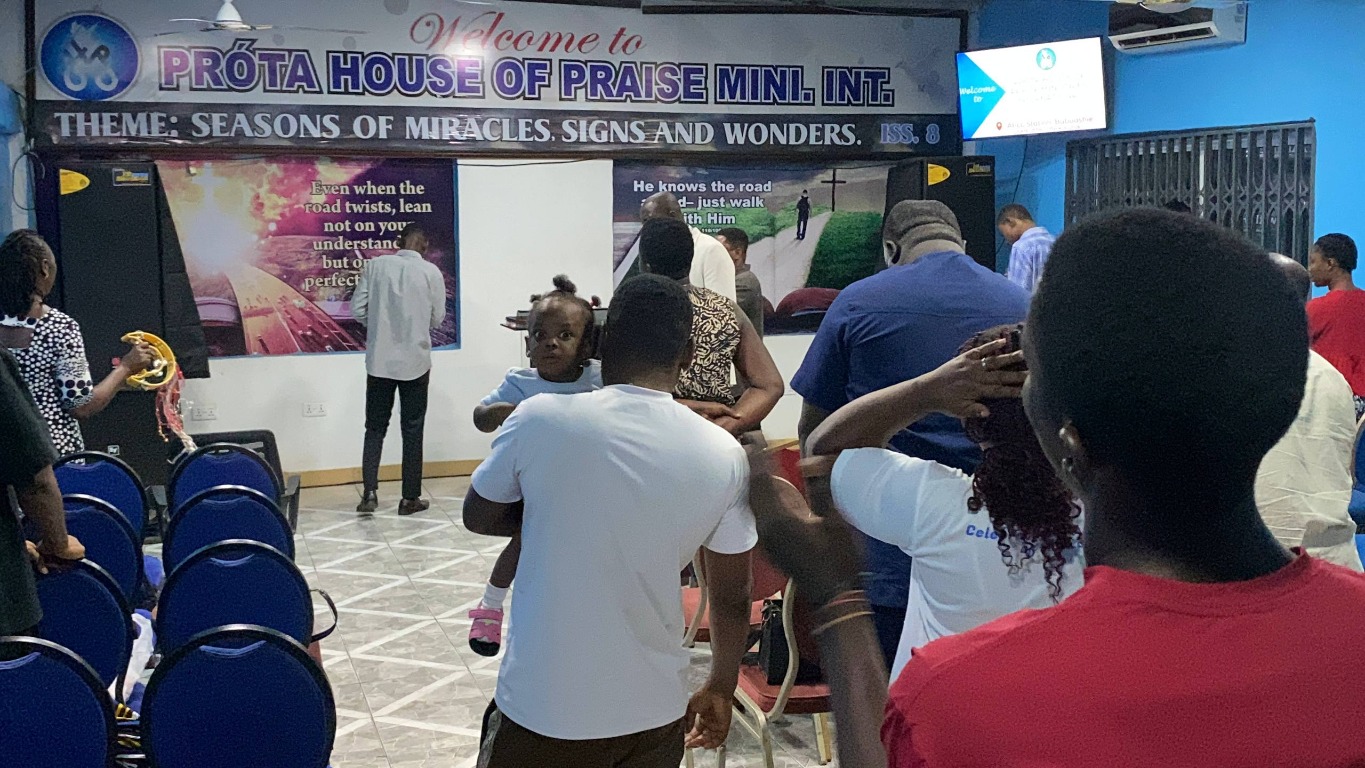 Praise and worship service