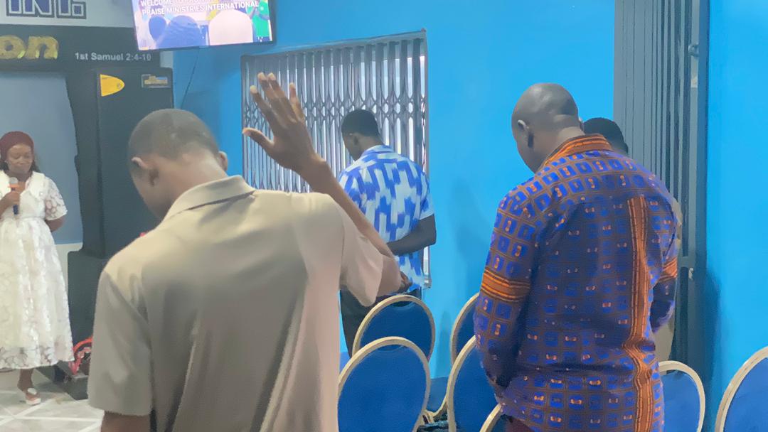 Prayer and ministry moment